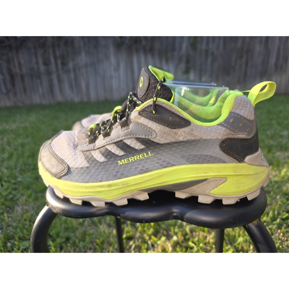 Merrell Nova 3 Trail Running Shoes Grey Lime Green MK268068 Mens Size 6M - Picture 3 of 8